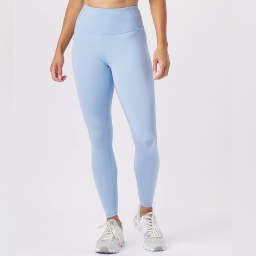 Glyder Ice Blue Ribbed Jubilant High Waisted Leggings
